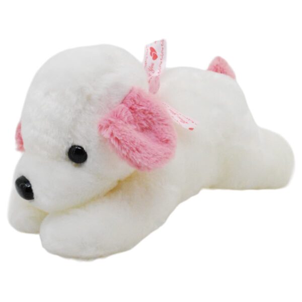 perro de peluche blanco