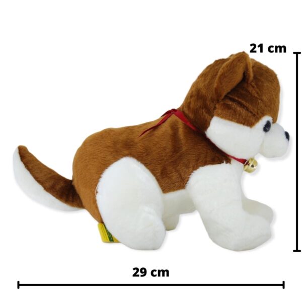 perro de peluche café husky 2