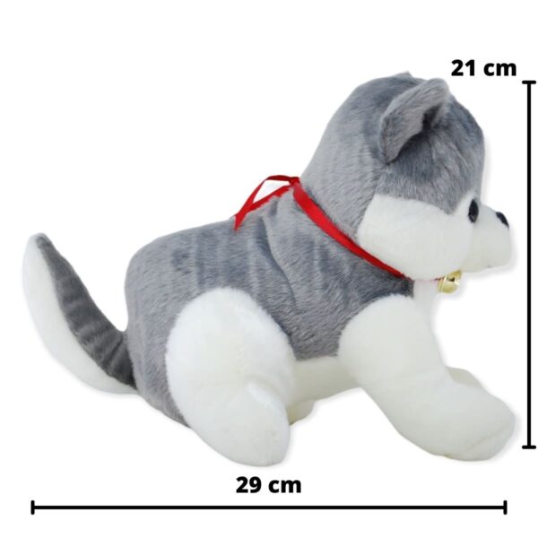 perro de peluche gris husky 2