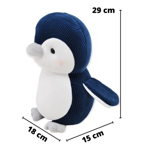 pinguino de peluche azul 29 cm 2