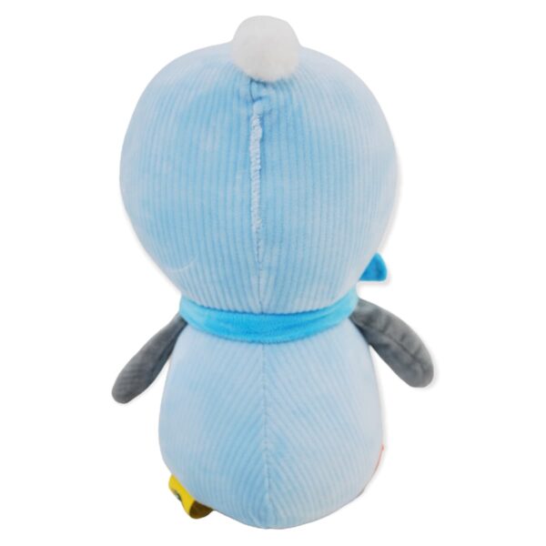 pinguino de peluche azul bufanda azul 4