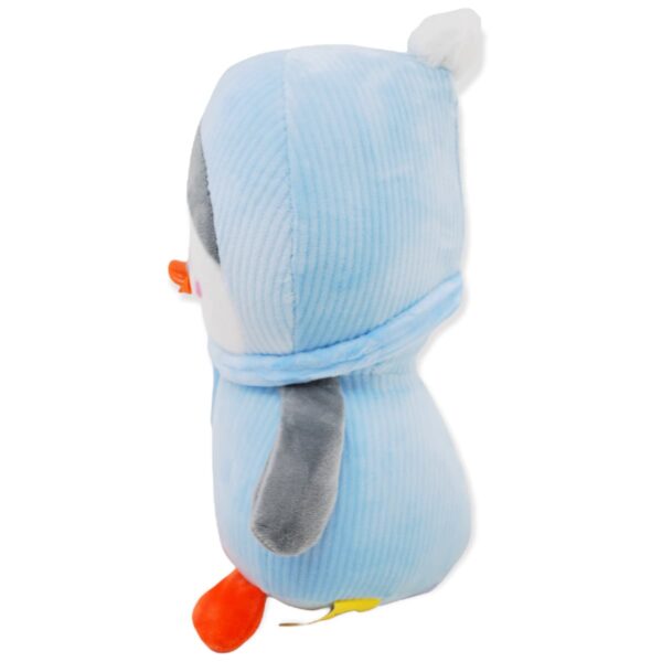 pinguino de peluche azul bufanda azul claro 3