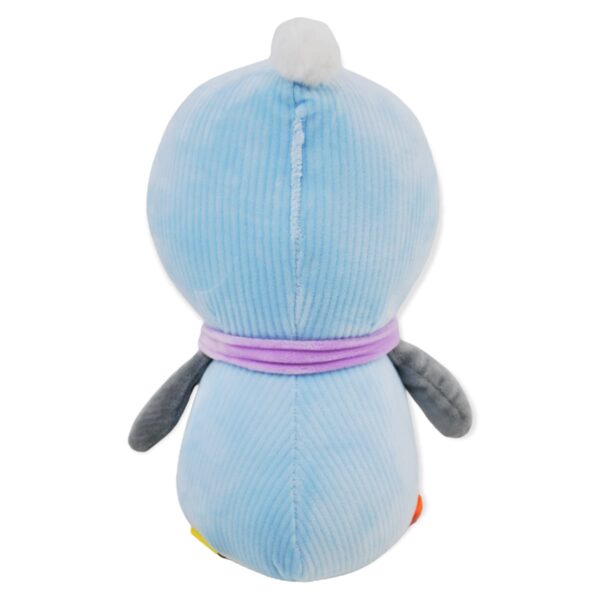 pinguino de peluche azul con budanda 4