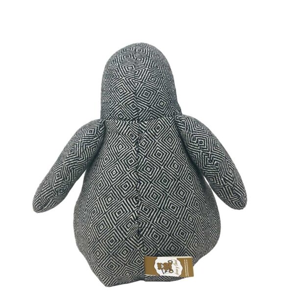 pinguino de peluche gris 29 cm altura 4