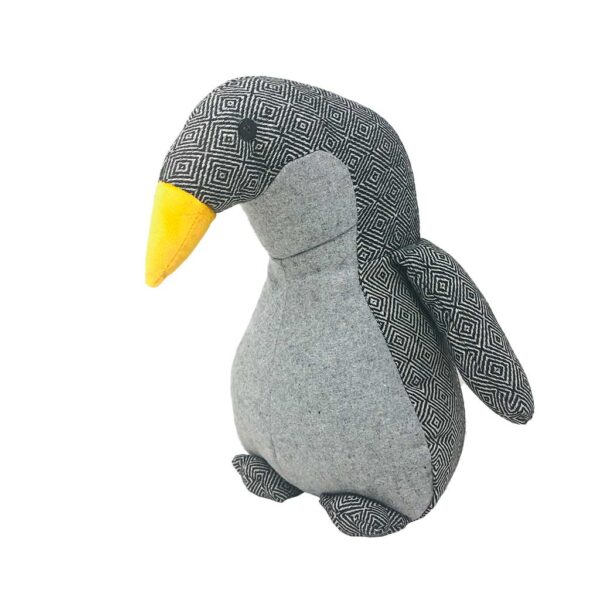 pinguino de peluche gris 29 cm altura