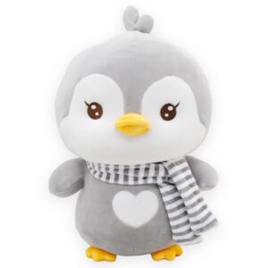 pinguino de peluche gris budanfa gris