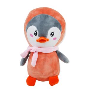 pinguino de peluche naranja