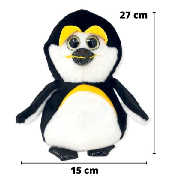 pinguino de peluche negro 27 cm 2