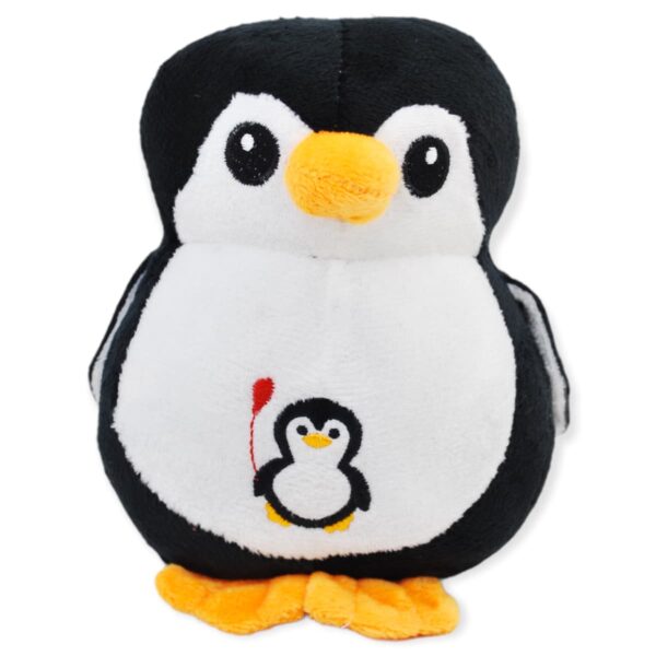 pinguino de peluche negro