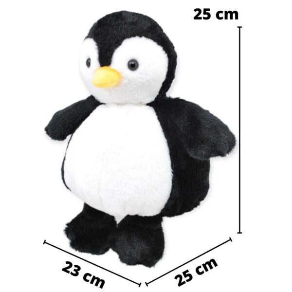 pinguino de peluche negro gordito 2