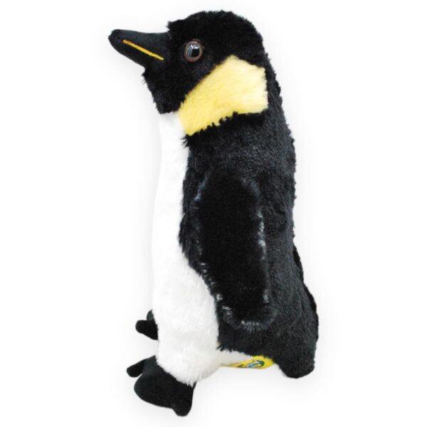 pinguino de peluche realista negro 2