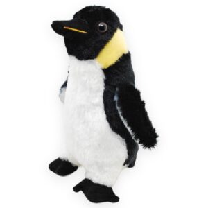 pinguino de peluche realista negro