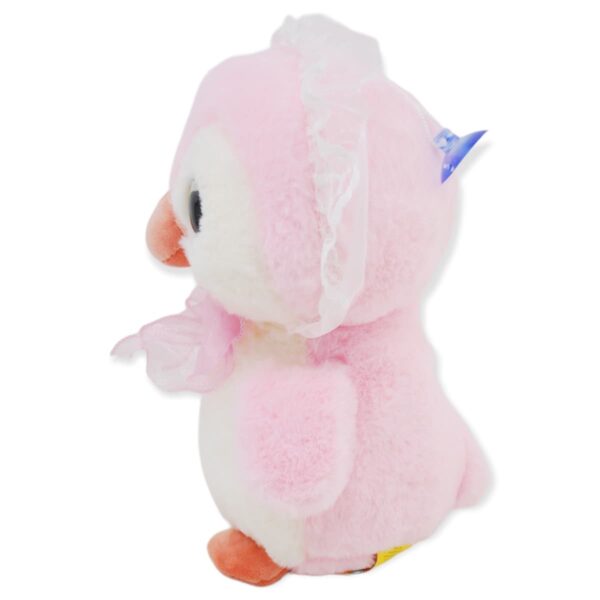 pinguino de peluche rosa 24 cm 3