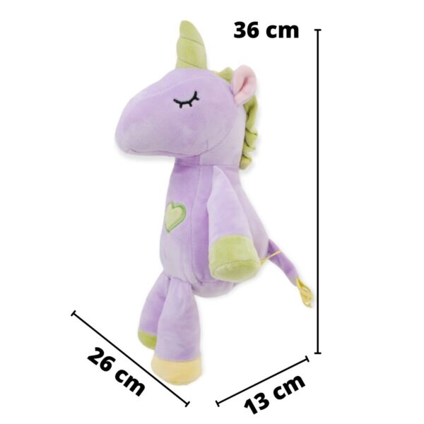 unicorni de peluche morado 2