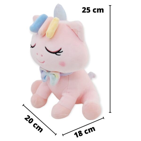 unicorni de peluche rosa cuerno azul 2