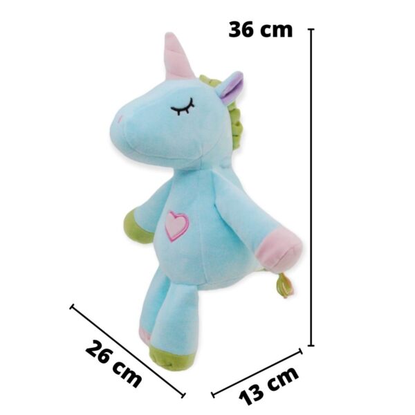 unicornio de peluche azul 2