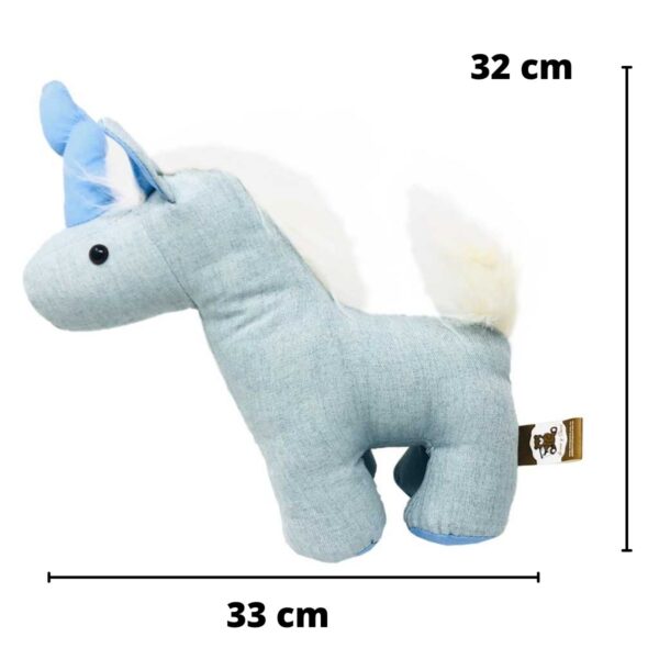 unicornio de peluche azul cuerno azul 2