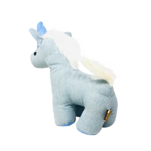 unicornio de peluche azul cuerno azul 3