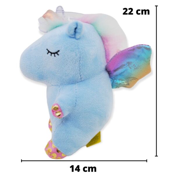 unicornio de peluche bebe azul 2