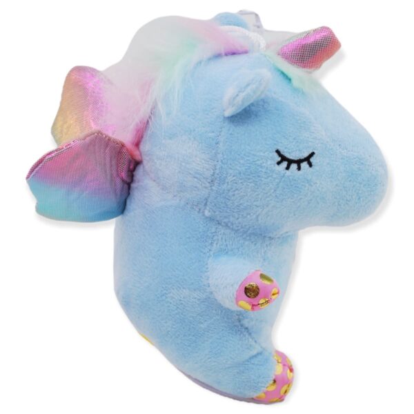 unicornio de peluche bebe azul 4