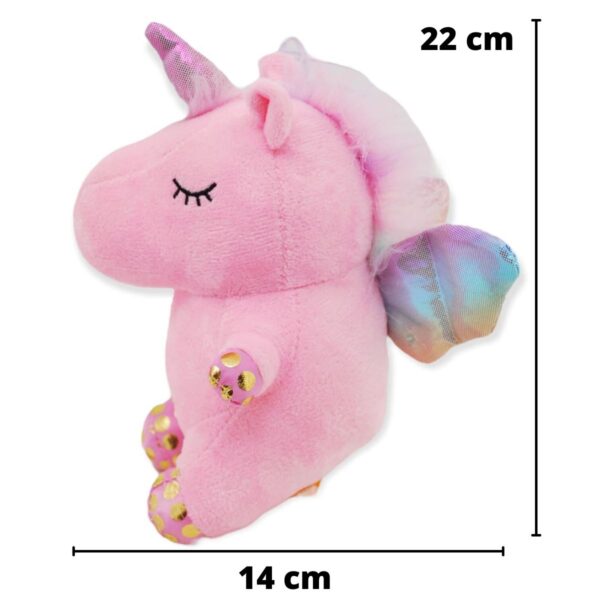 unicornio de peluche bebe rosa 2