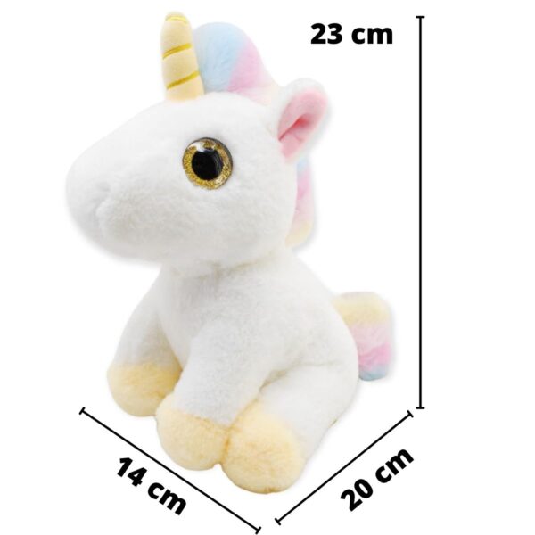 unicornio de peluche blanco 2