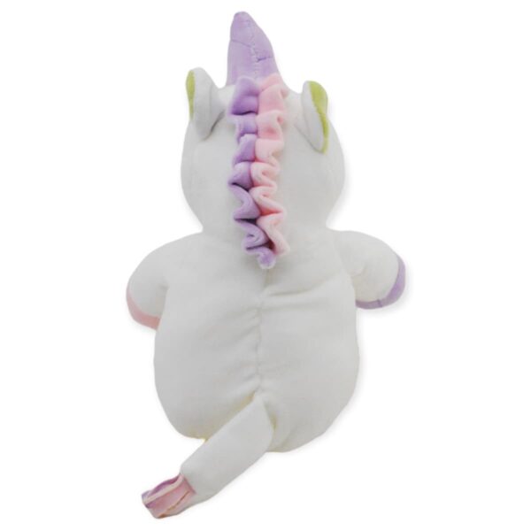 unicornio de peluche blanco con rosa 4