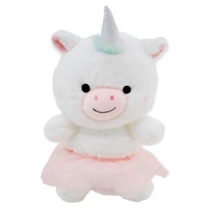 unicornio de peluche blanco kawaii