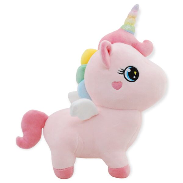 unicornio de peluche con cuerno colorido 4