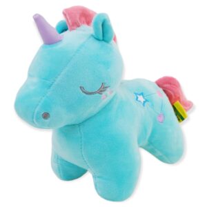 unicornio de peluche con estrellas azul