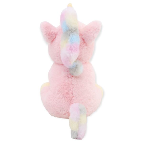 unicornio de peluche rosa beige 4