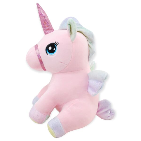 unicornio de peluche rosa colorido 2