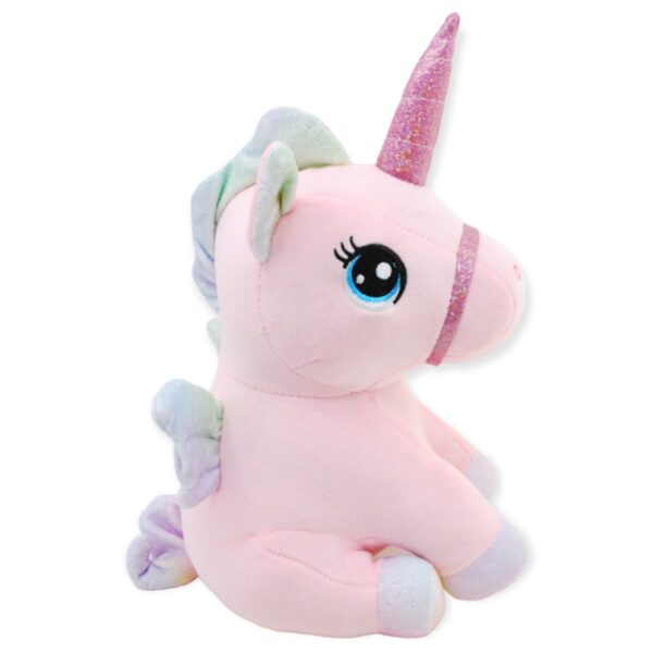 unicornio de peluche rosa colorido 4