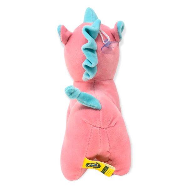 unicornio de peluche rosa con azul 3