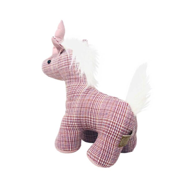 unicornio de peluche rosa con cuerno rosa 3