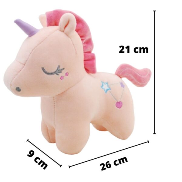 unicornio de peluche rosa con estrellas 2