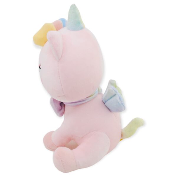 unicornio de peluche rosa sonriente 3