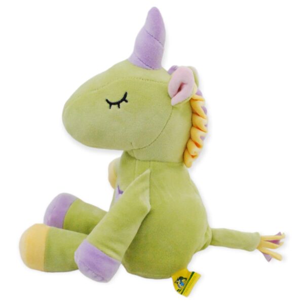 unicornio de peluche verde 4