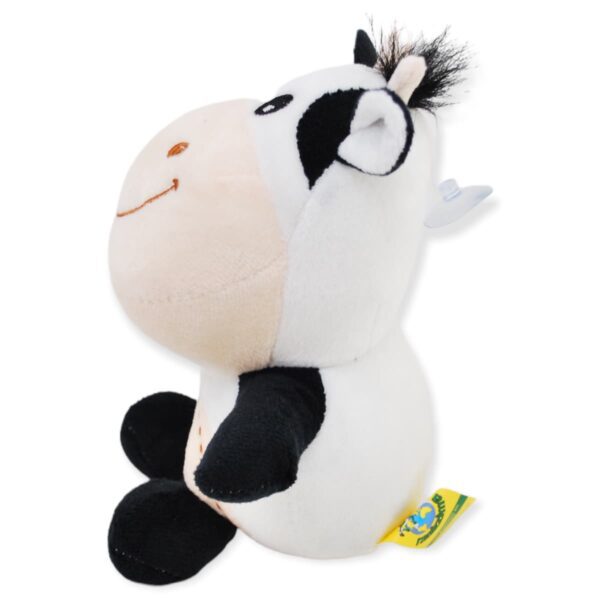 vaca de peluche blanca 20 cm 3