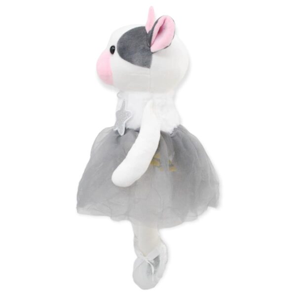 vaca de peluche vestido gris 3