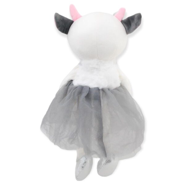 vaca de peluche vestido gris 4