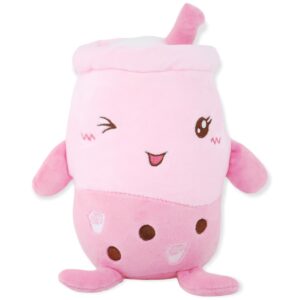 bebida malteada de peluche rosa