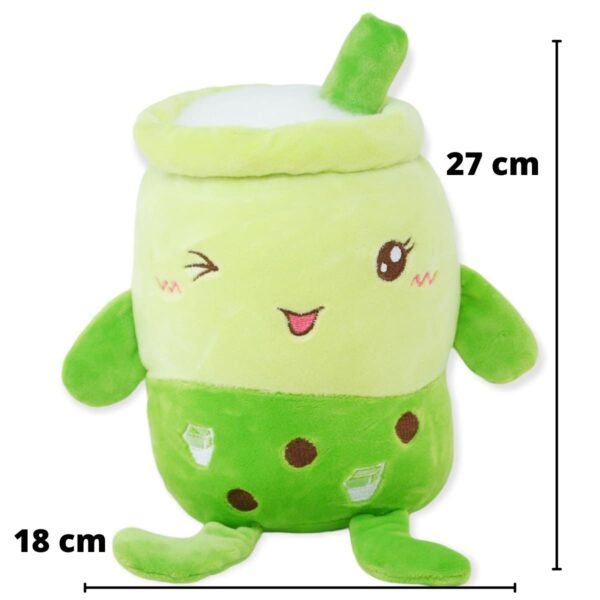 bebida malteada de peluche verde 2