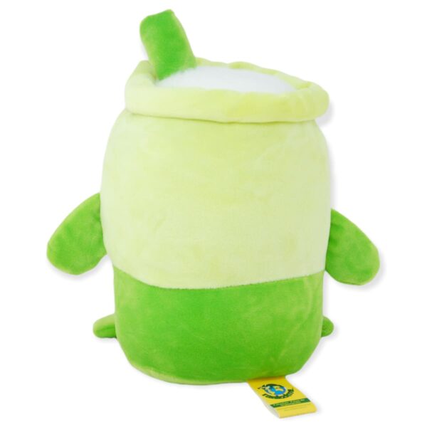 bebida malteada de peluche verde 3