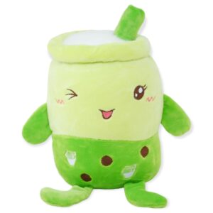 bebida malteada de peluche verde