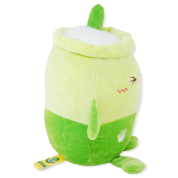 bebida malteada de peluche verde 4