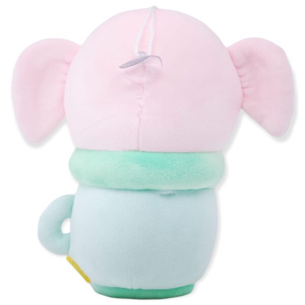 cerdo de peluche rosa en taza azul 4