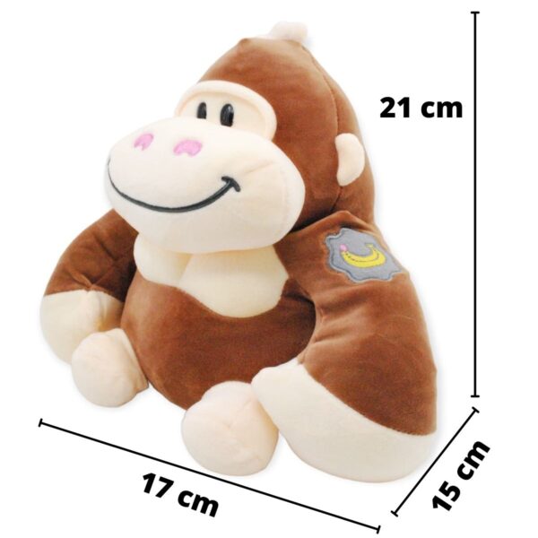 chango de peluche café sonriente 2