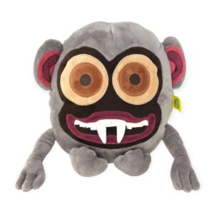 chango loco de peluche gris