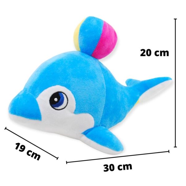 delfin de peluche azul 30 cm 2